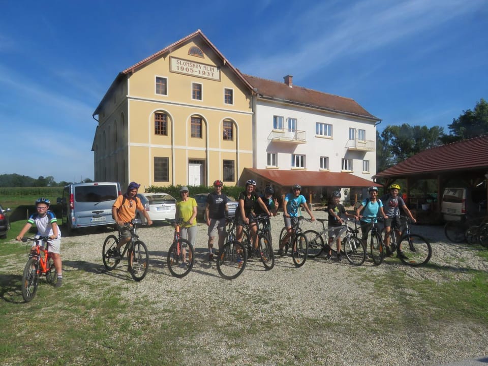 People, Cycling, children, group of guests