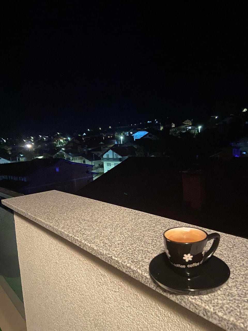 Night, View (from property/room), Balcony/Terrace