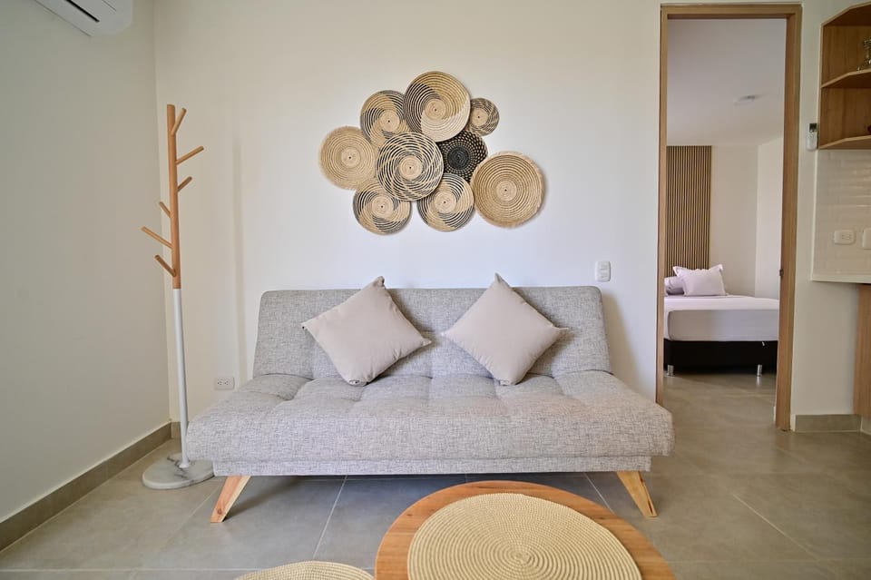 Living room, air conditioner