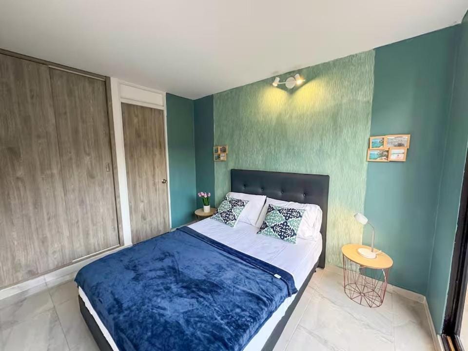 Apto Moderno 2 Hab con Aire Acondicionado y Excelente Ubicación Apartment in Floridablanca