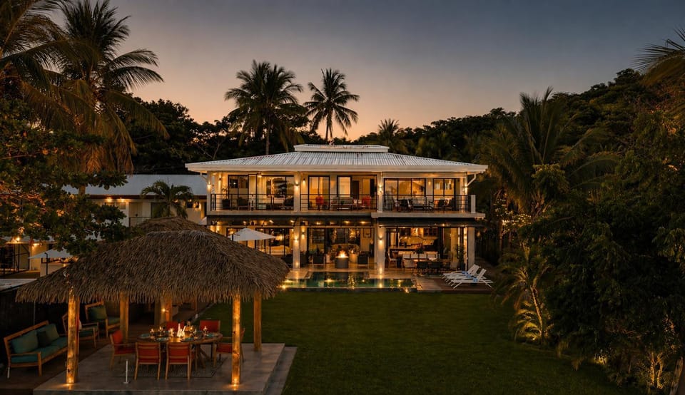 Luxury Beachfront Estate w Private Chef, Full StaffConcierge Resort Amenities Villa in Guanacaste Province