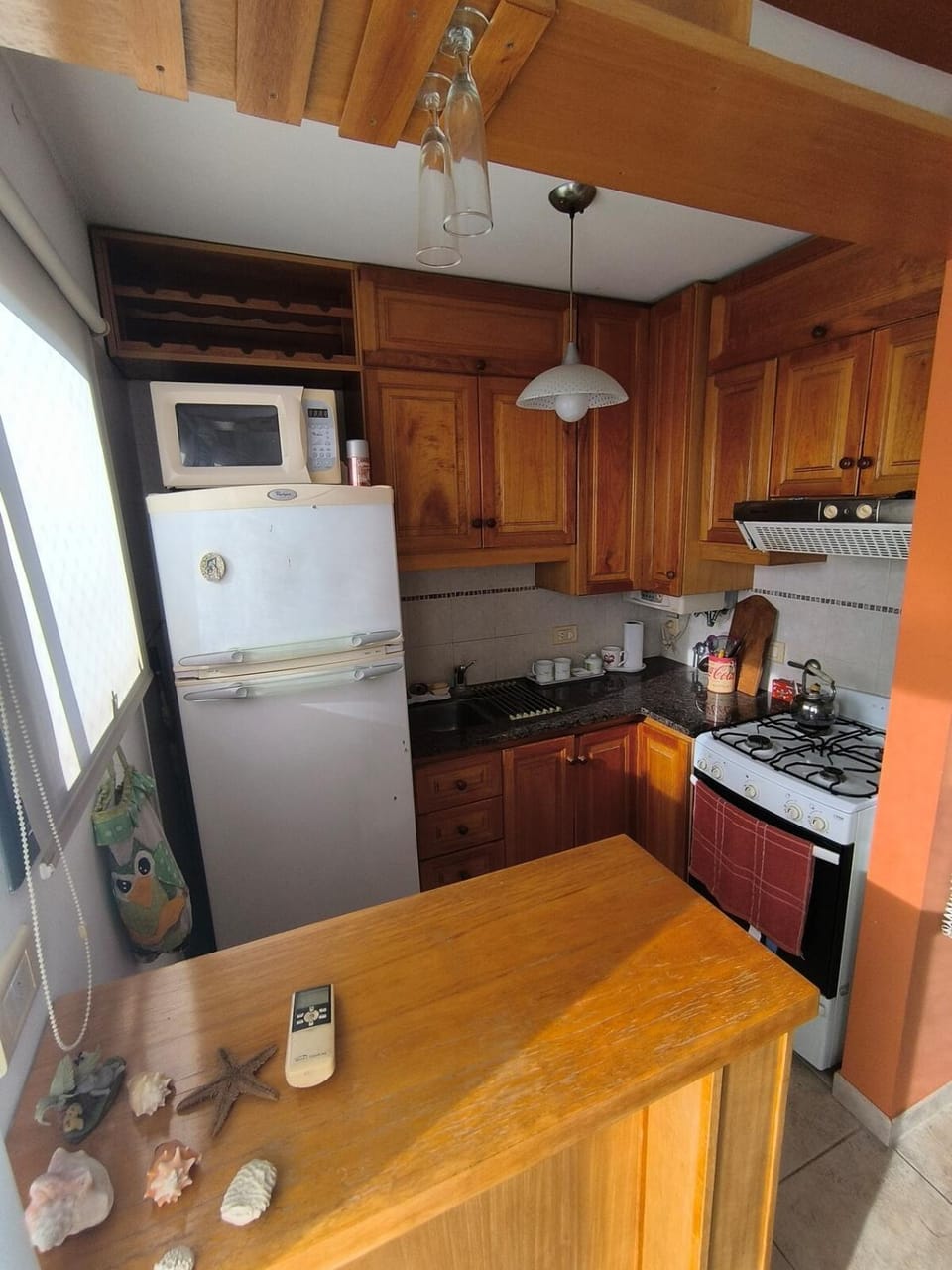 Kitchen or kitchenette, oven