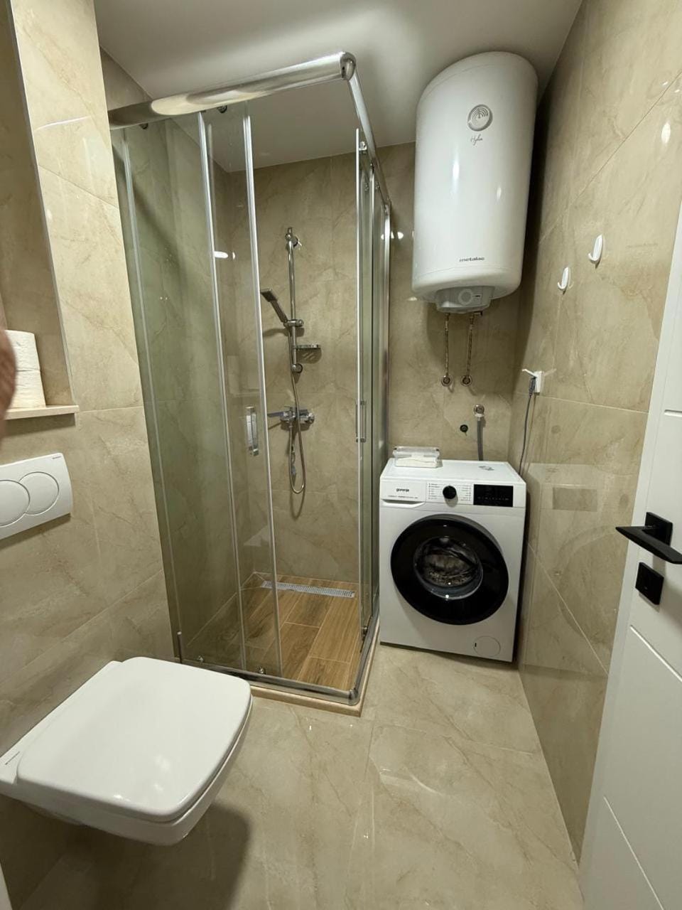 Shower, Toilet, washing machine