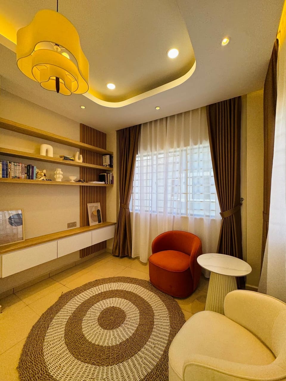 Library, Living room, Seating area