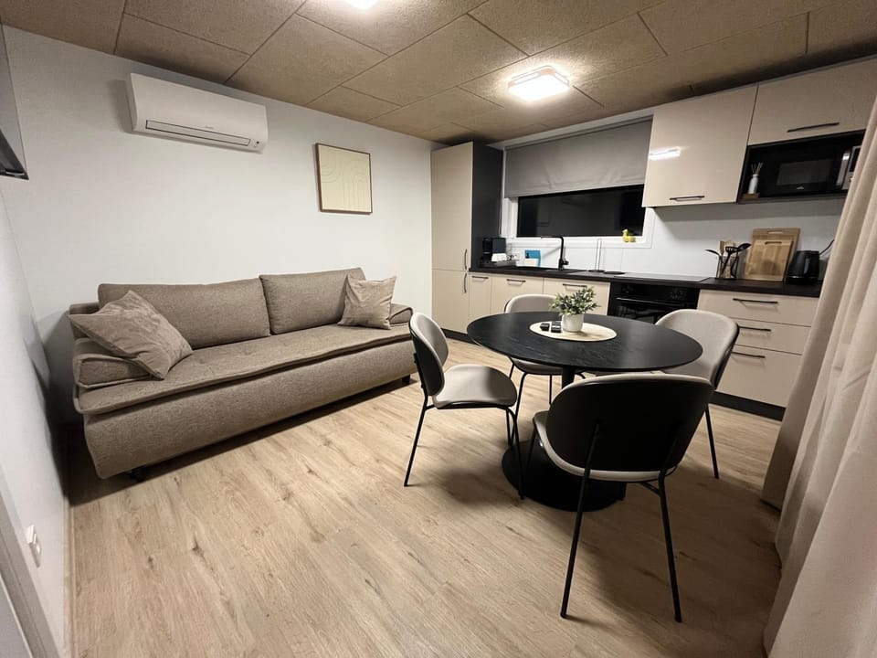 Kitchen or kitchenette, Living room, air conditioner