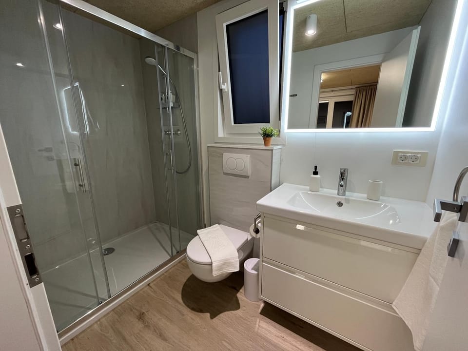 Shower, Toilet, towels