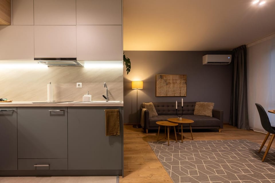 Kitchen or kitchenette, Seating area, air conditioner