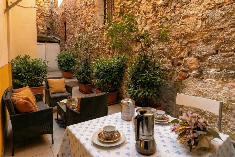 Property building, Patio