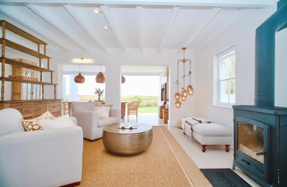 Living room, fireplace