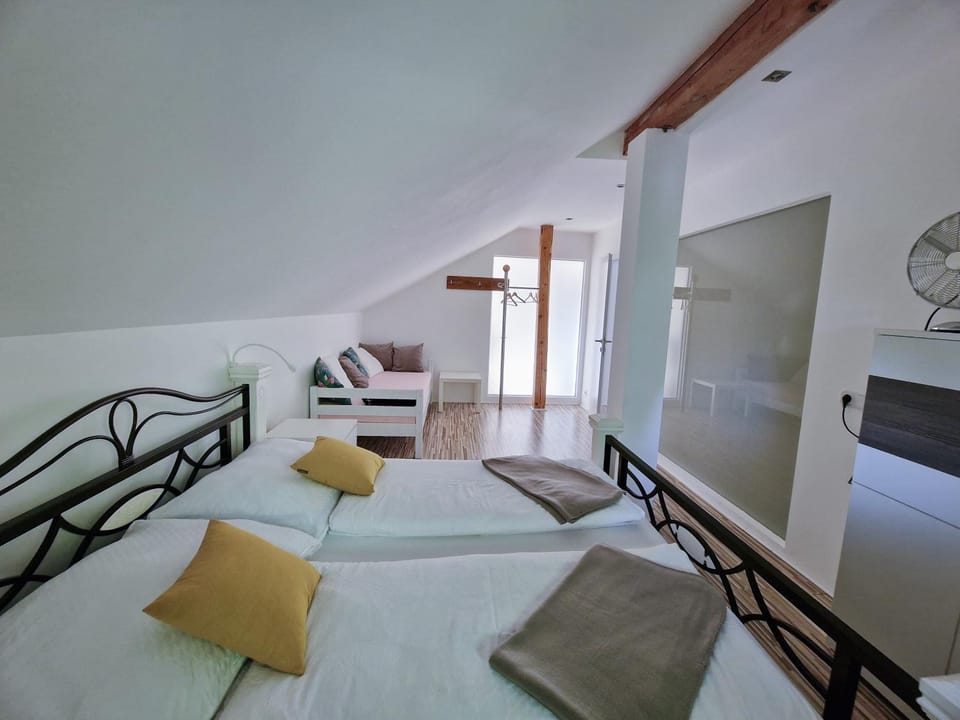 Property building, Living room, Bedroom