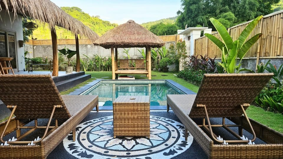 Natural landscape, Pool view, Swimming pool, sunbed