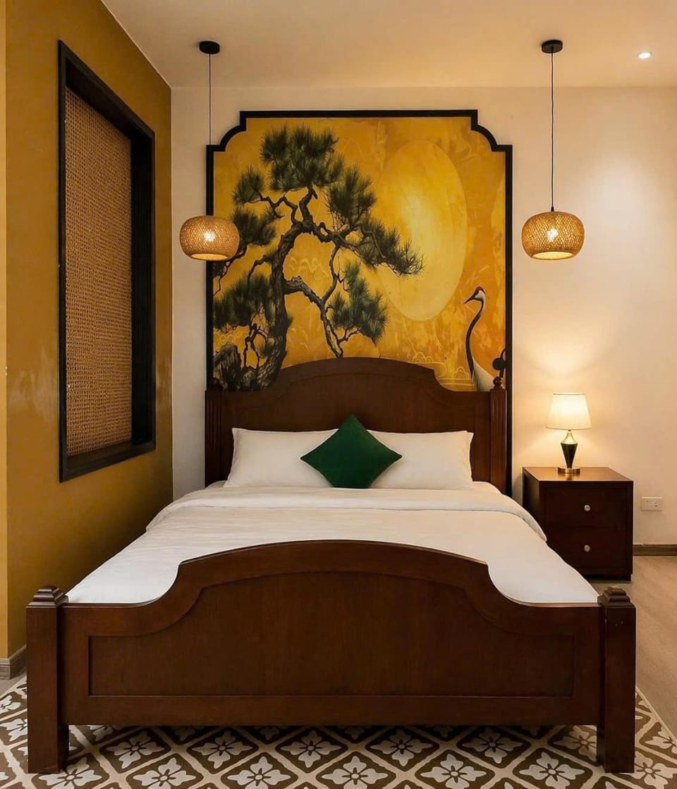 Bed, Decorative detail, Bedroom