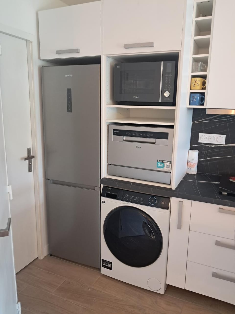 dishwasher, oven, washing machine