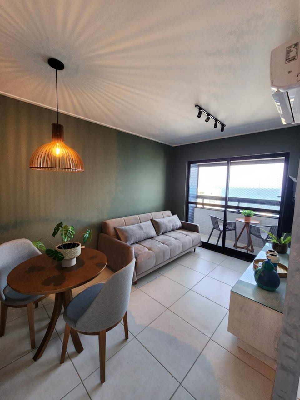 Living room, Sea view, air conditioner