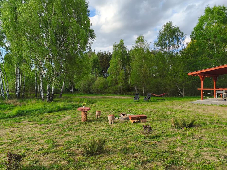 Domek Leśny Zakątek z kominkiem House in Pomeranian Voivodeship