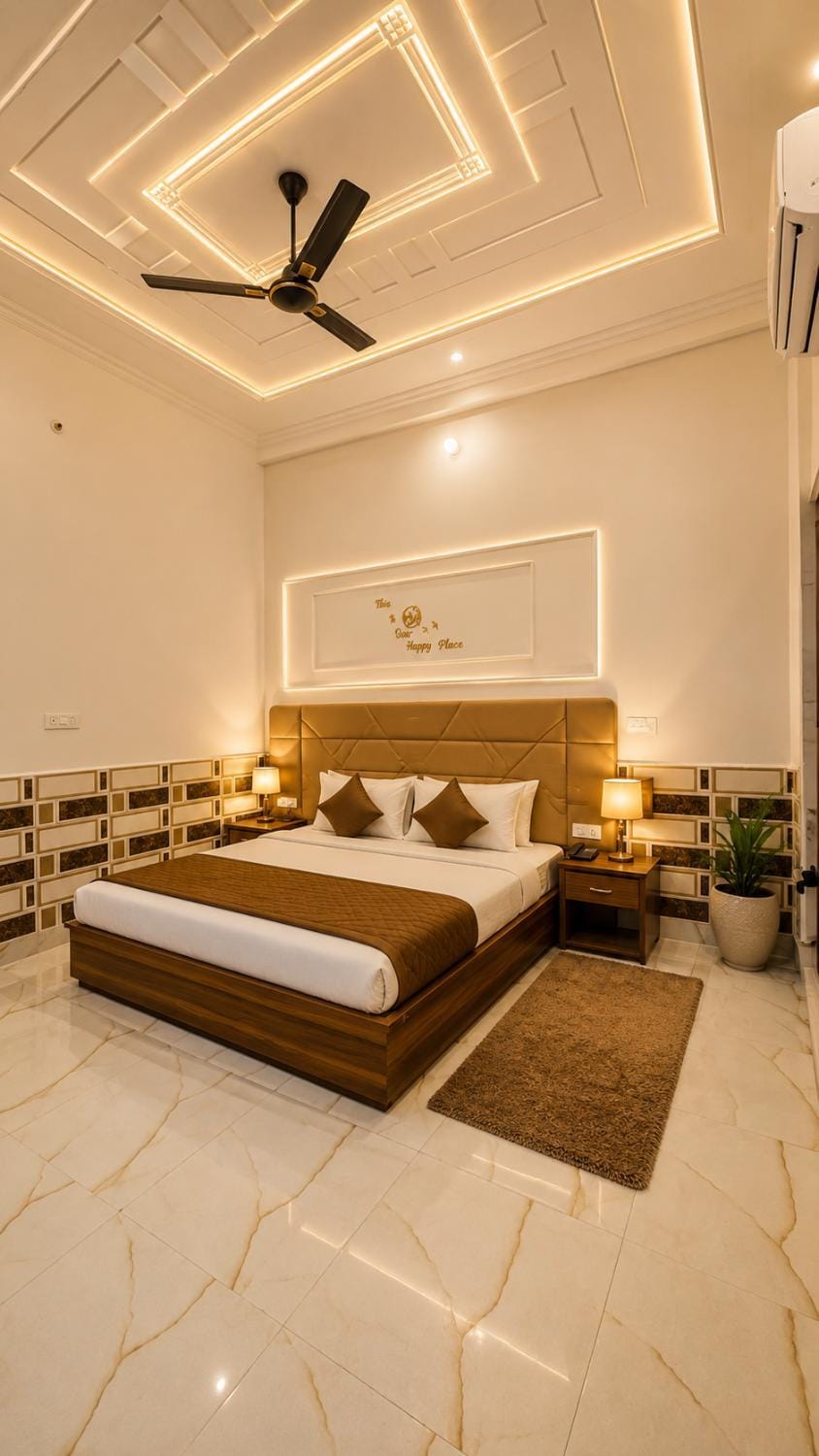 Bed, Photo of the whole room, Bedroom, Breakfast, wardrobe, air conditioner