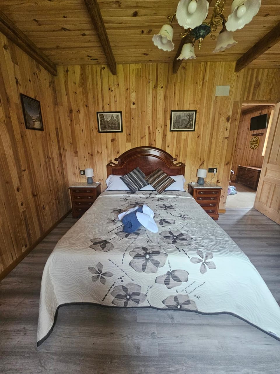 Photo of the whole room, Bedroom, towels
