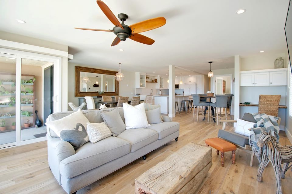 Stairs down to the beach, tennis court, gym, spa, and pool!- Ocean Front Gem House in Solana Beach