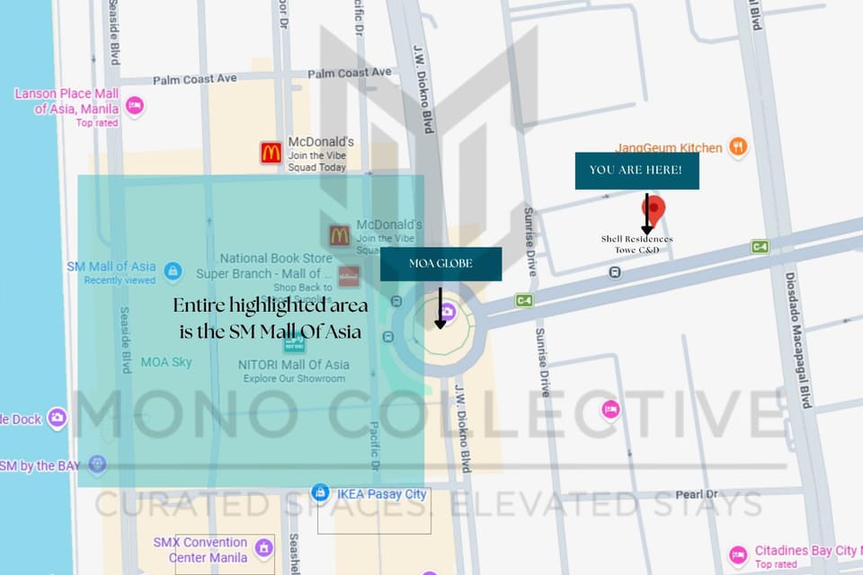 Brand New Shell Residences Pasay 1BR w Workspace near MOA, NAIA Apartment hotel in Pasay