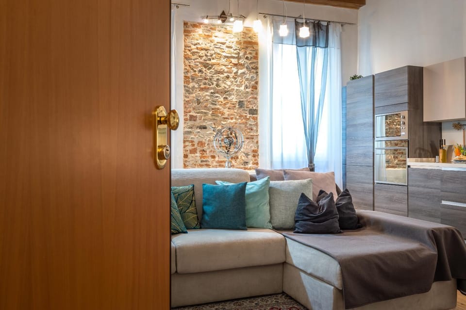 Living room, kitchen