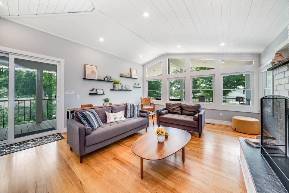 Modern Retreat w/ Hot Tub & Fire Pit - Walk to Beach! House in South Haven