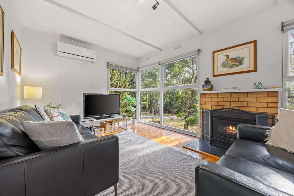 TV and multimedia, Living room, Seating area, Garden view, fireplace, air conditioner