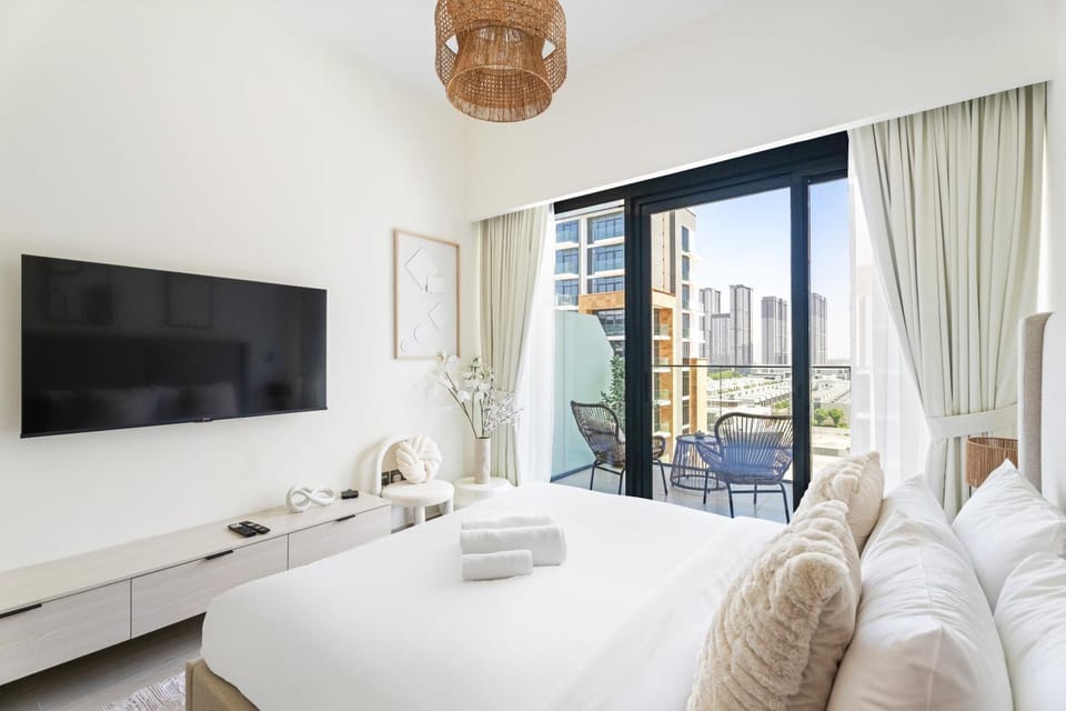 Bed, TV and multimedia, Balcony/Terrace, Bedroom, towels, towels