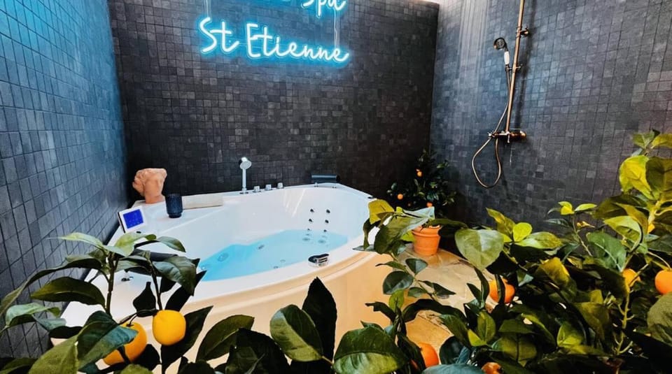 Love Room au charme de la Grece - Sauna Balnéo Apartment in Saint-Étienne