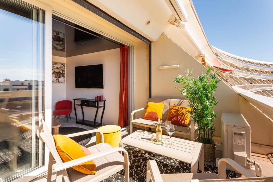Amber sea Héliopolis Sea View Terrace Fiber Wi-Fi Recently Renovated House in Agde