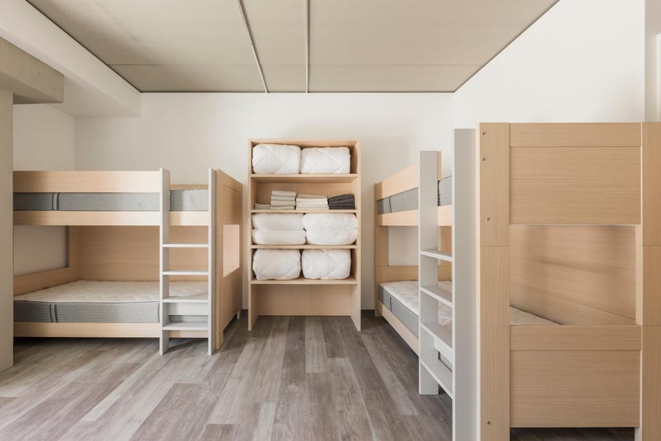 Bed, Photo of the whole room, Bedroom, bunk bed, wardrobe