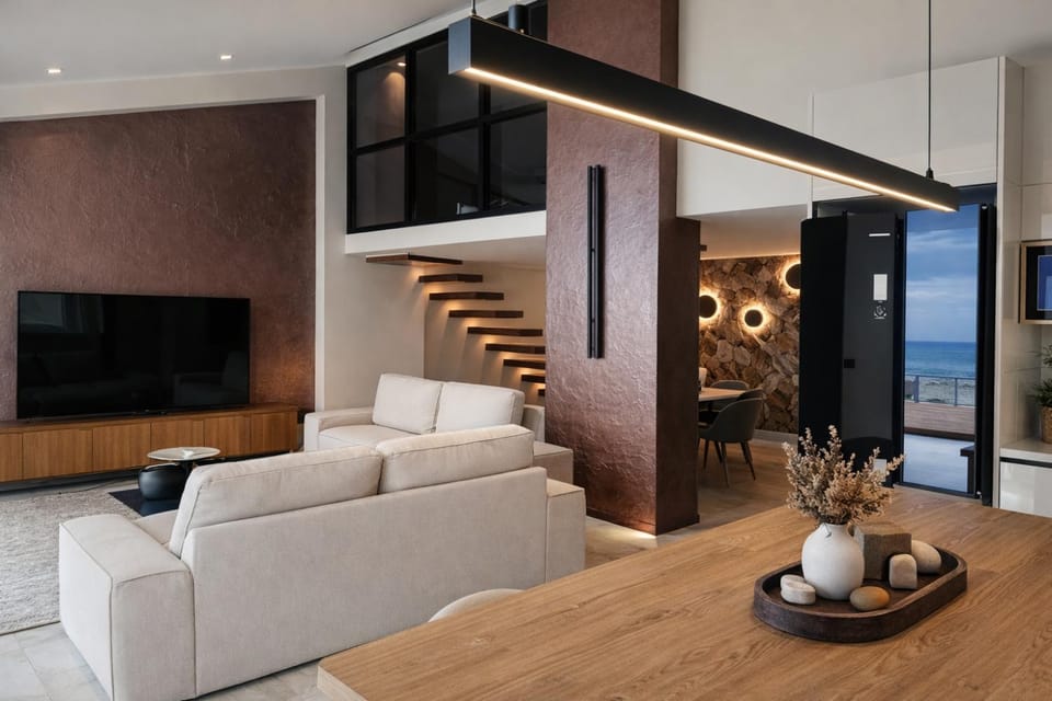 Pnoi Sea View Villas Piskopiano Villa in Piskopiano