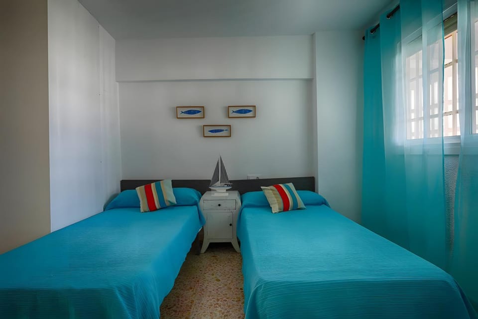 Property building, Living room, Bedroom