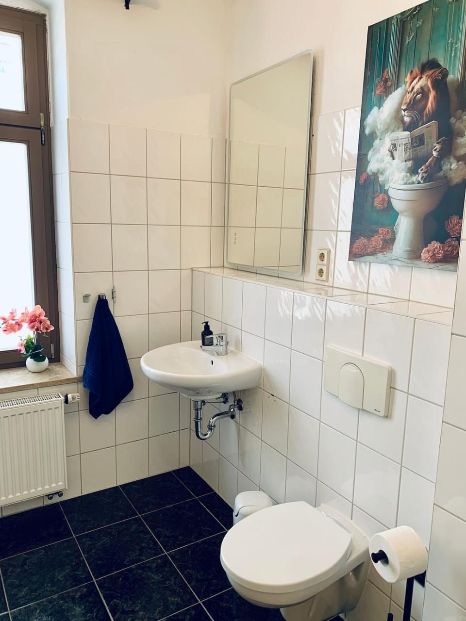 Toilet, Bathroom, towels