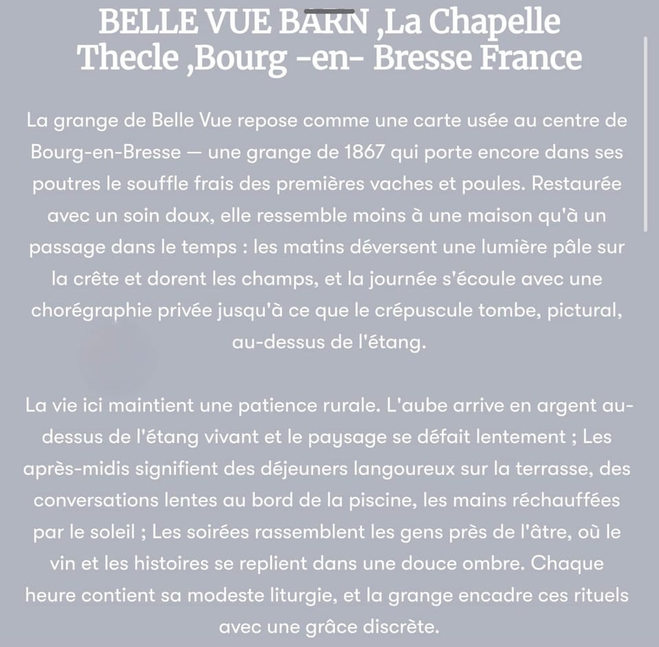 Belle Vue Barn ,Charming spacious rustic home in French Coutryside House in Auvergne-Rhône-Alpes