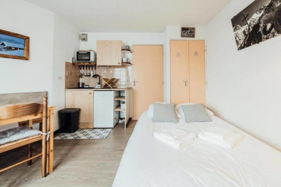 Studio with balcony parking and ski storage Apartment in Saint-Gervais-Bains