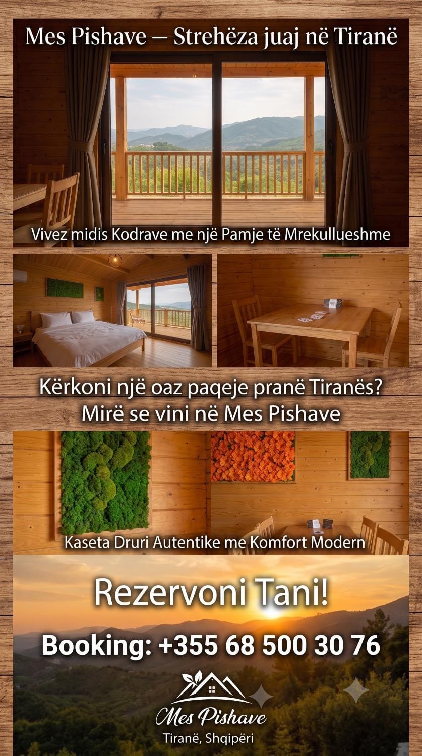 Mes Pishave Nature lodge in Tirana