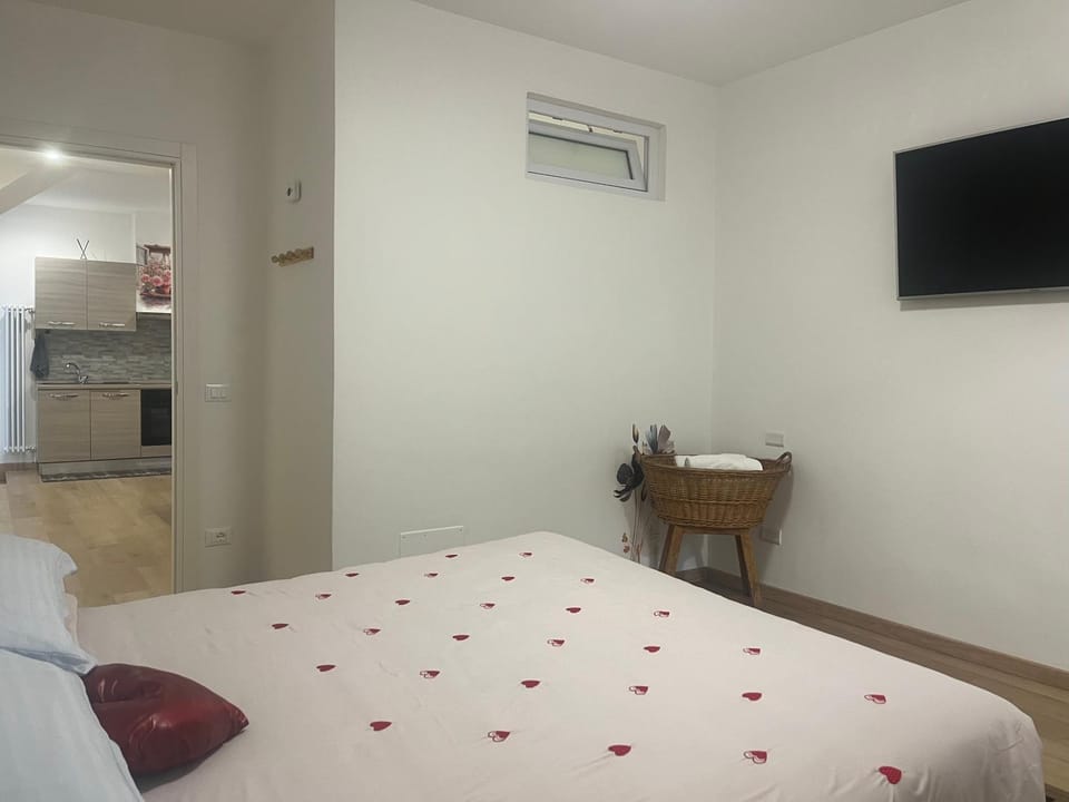 Bed, TV and multimedia, Kitchen or kitchenette, Photo of the whole room, Bedroom, air conditioner