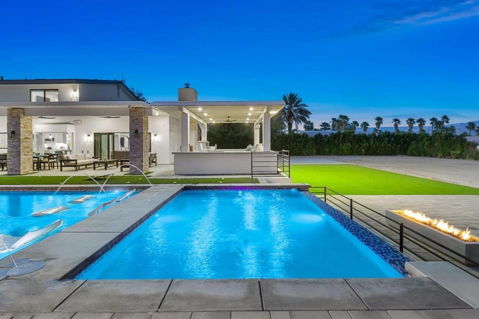 True Country 1 Acre Property with 65ft Pool House in Bermuda Dunes