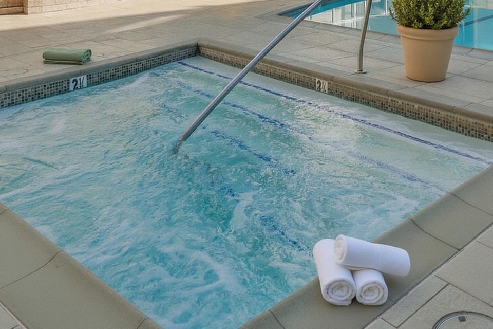 Property building, Hot Tub, Swimming pool