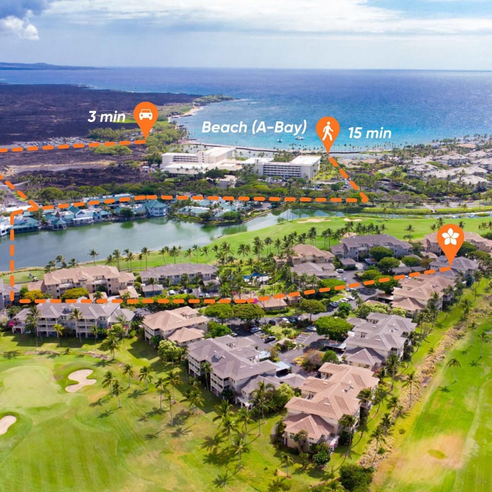 Desirable Villa Walk 2 beach Light & Bright Heated Pool House in Puako