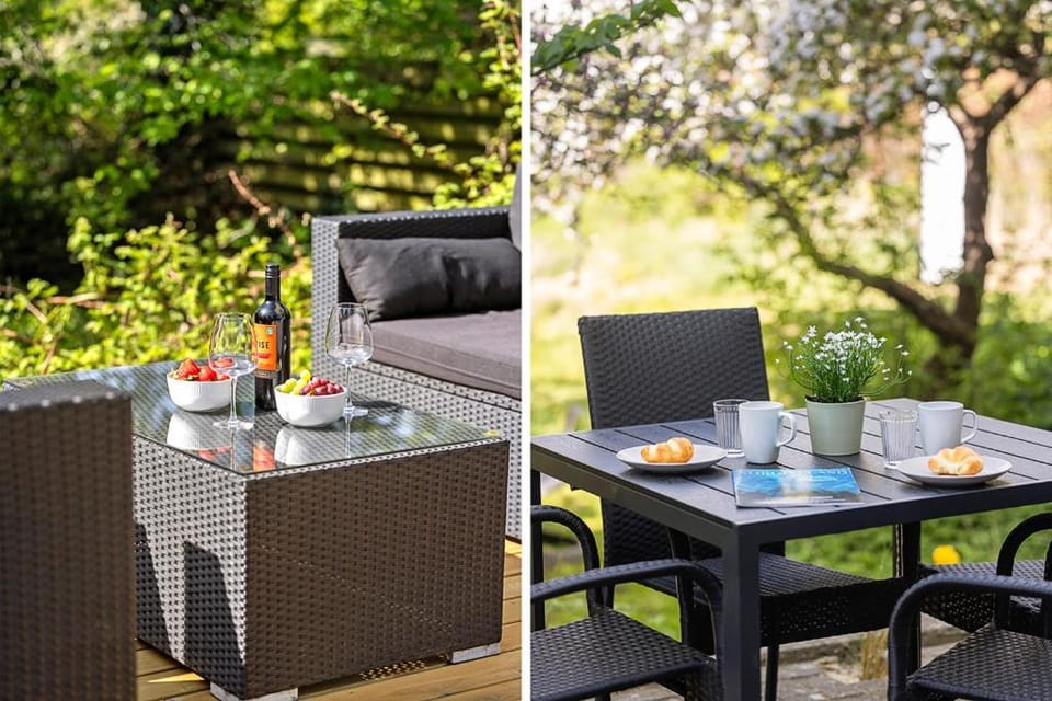 Summer, Garden, Seating area