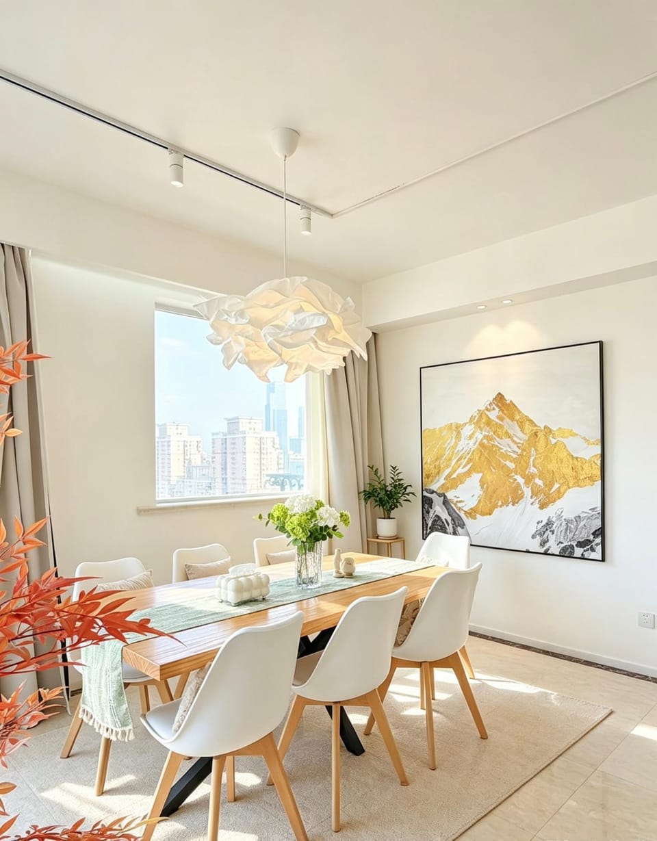 Living room, Seating area, Dining area