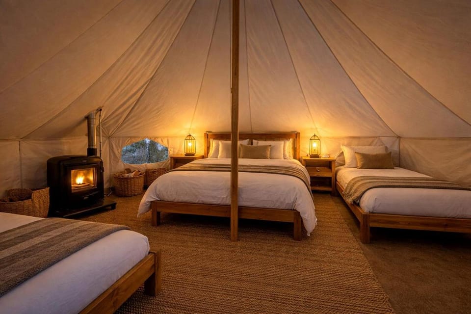 Scenic Glamping Stay with Quiet Privacy and Restful Views in Sandpoint, Idaho Luxury tent in Idaho