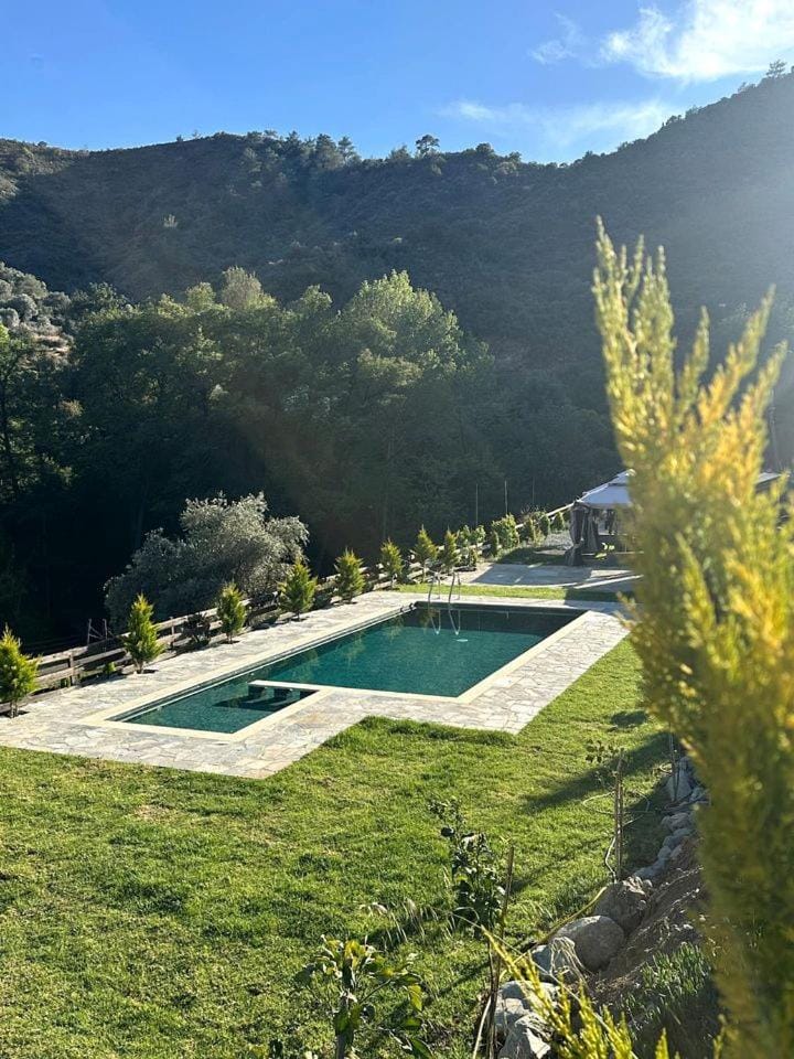 Unwind in a Warm Glamping Cabin with Serene Views & Fireside Comfort in Limassol, Cyprus Cabin in Limassol District