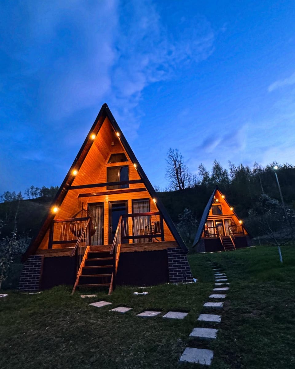 Property building, Night, Natural landscape, View (from property/room)