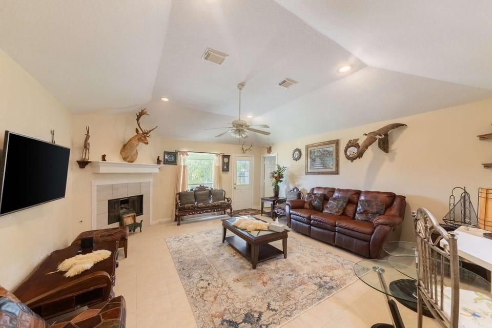 TV and multimedia, Living room, fireplace