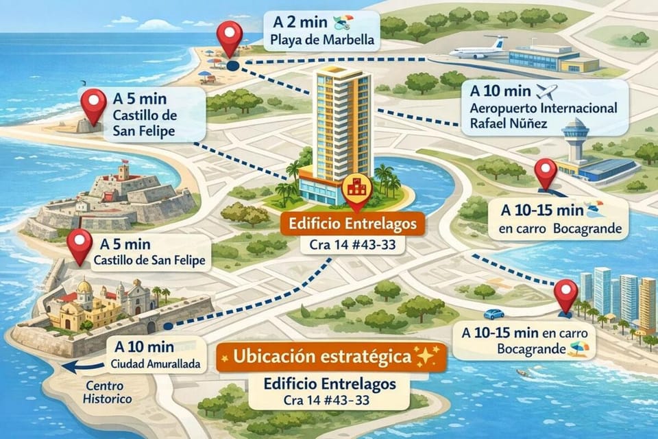 Descanso confort y ubicación top Cartagena Apartment in Cartagena