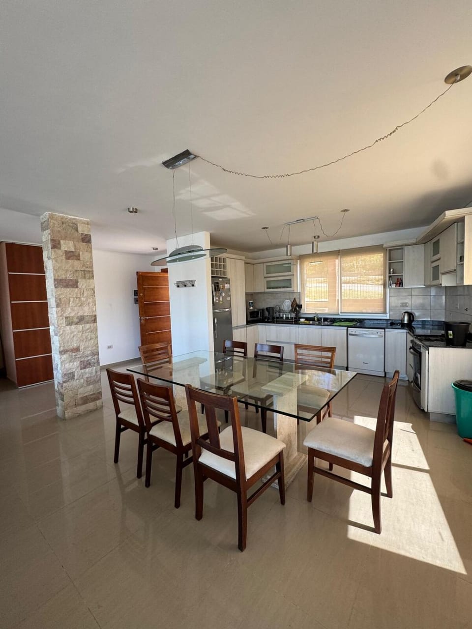 Kitchen or kitchenette, Dining area, dishwasher, oven