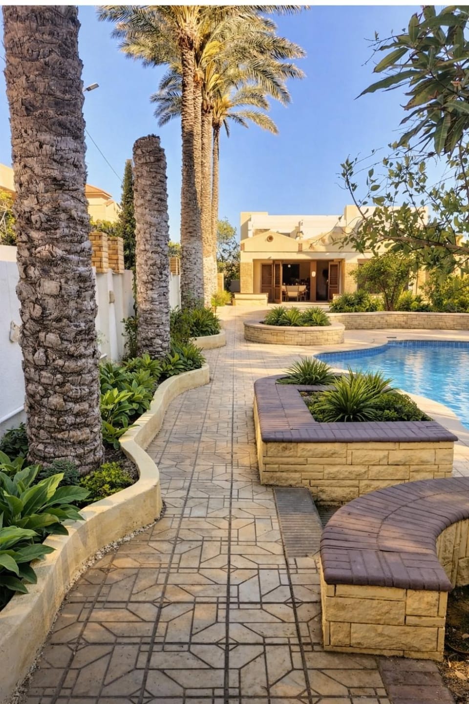 NEW! The Diplomat - High Class - Family Villa - Private Pool - Bubble bath -new AC- Up to 10 guests - 4 Min Walk to Beach Villa in Alexandria Governorate