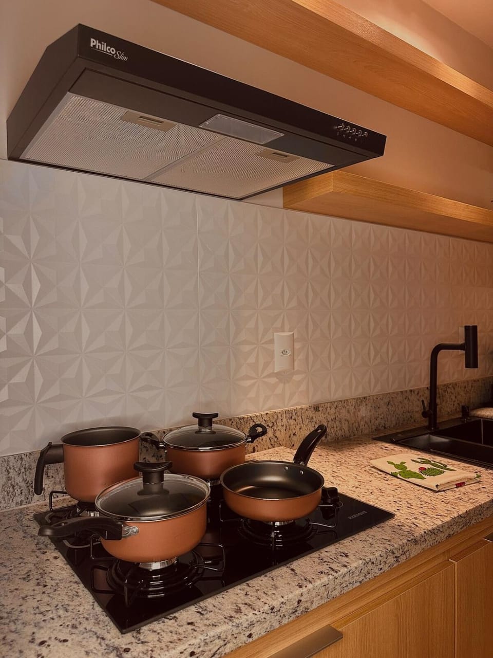 Kitchen or kitchenette, stove, kitchen